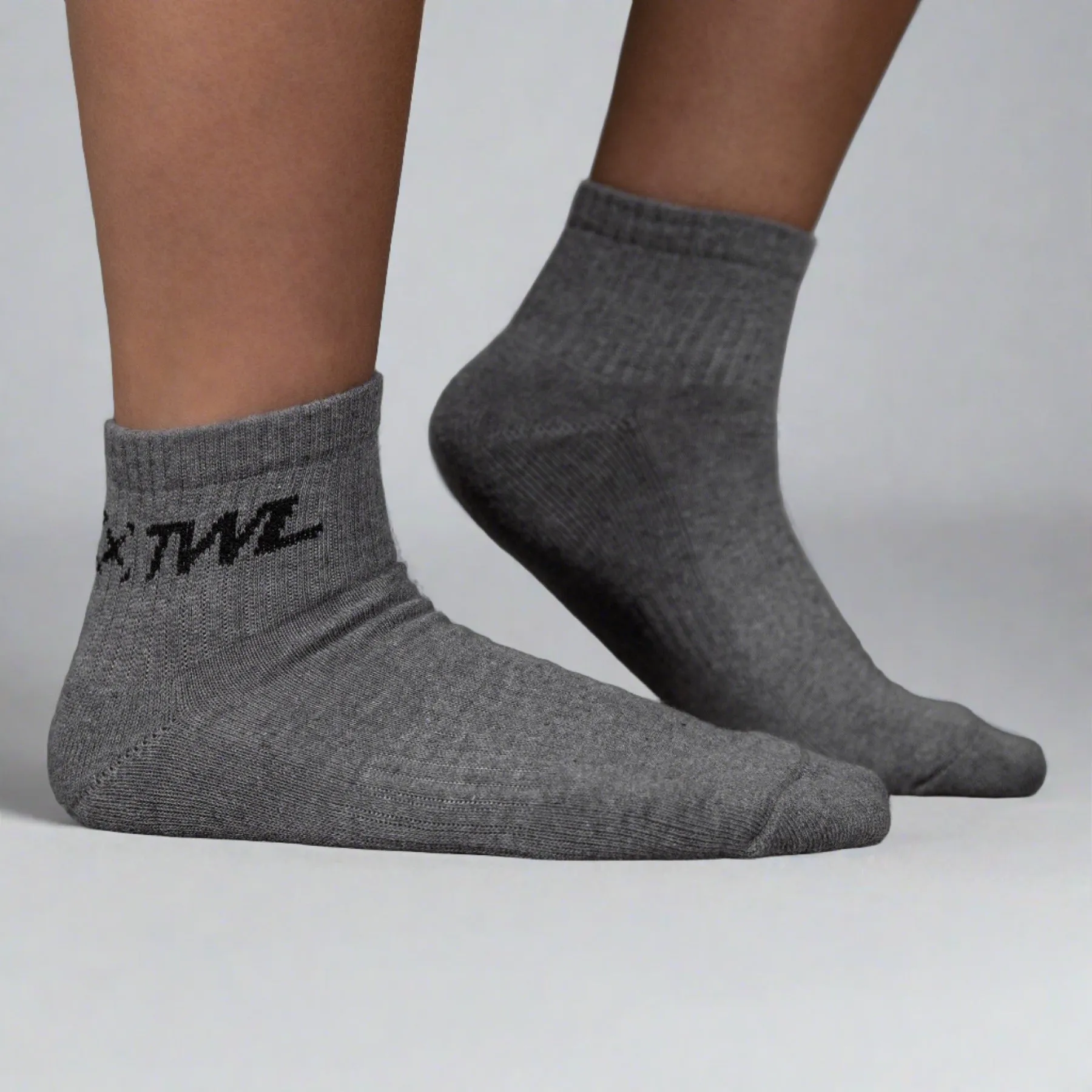 TWL - EVERYDAY ANKLE SOCKS - 3PK - BLACK/WHITE/CHARCOAL MARL