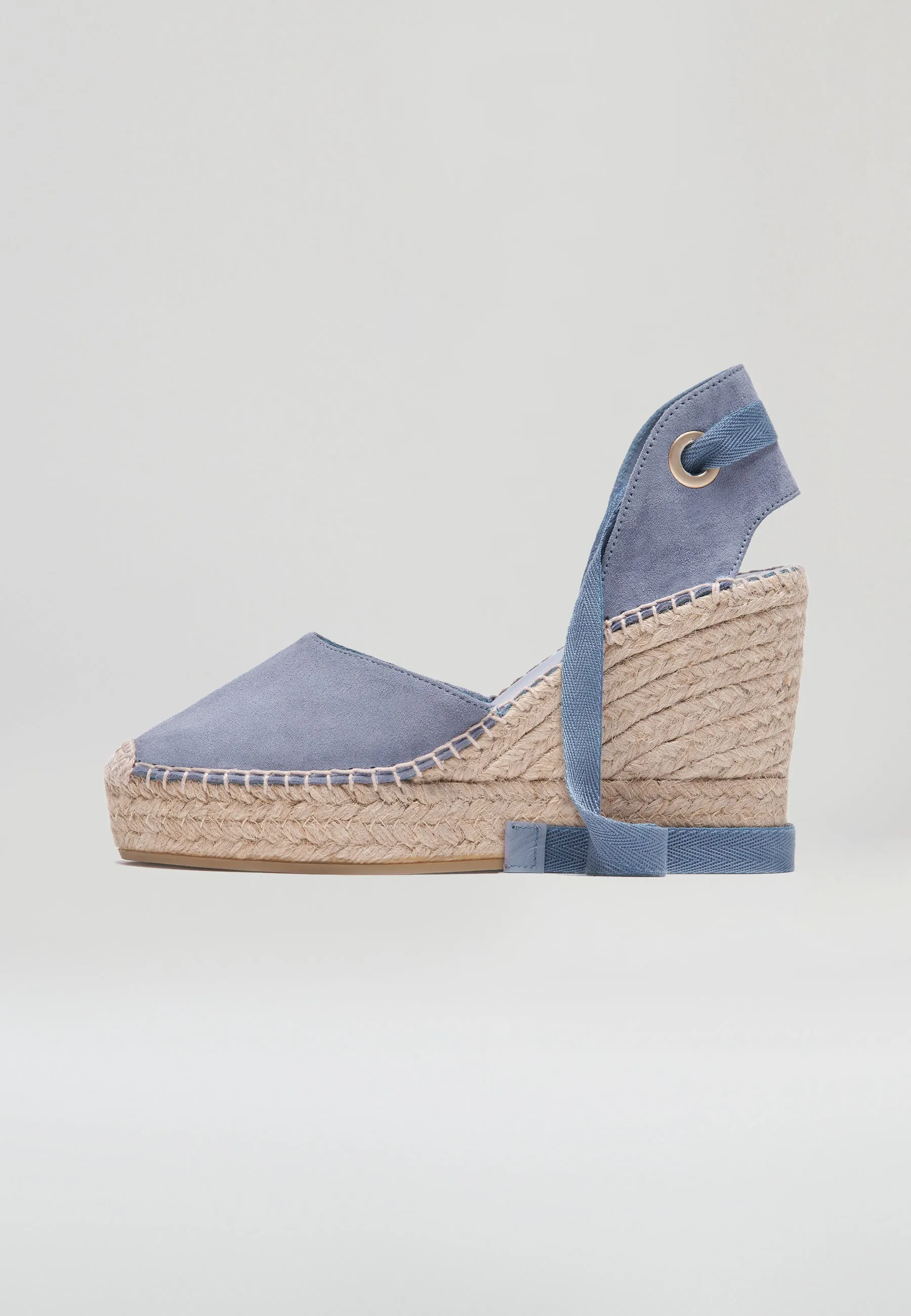 Wedges - Jeans Suede