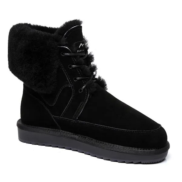 Winter Fashion Lace-Up Boots