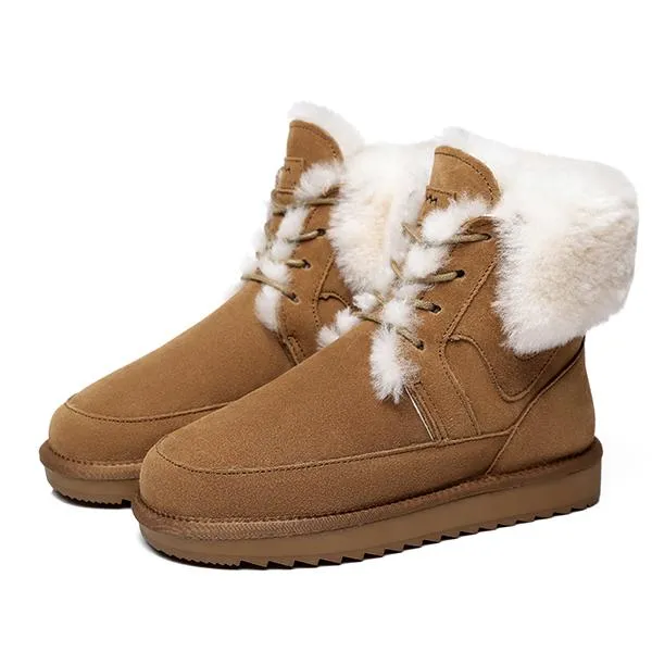 Winter Fashion Lace-Up Boots